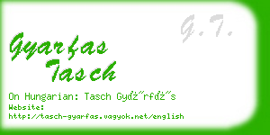 gyarfas tasch business card